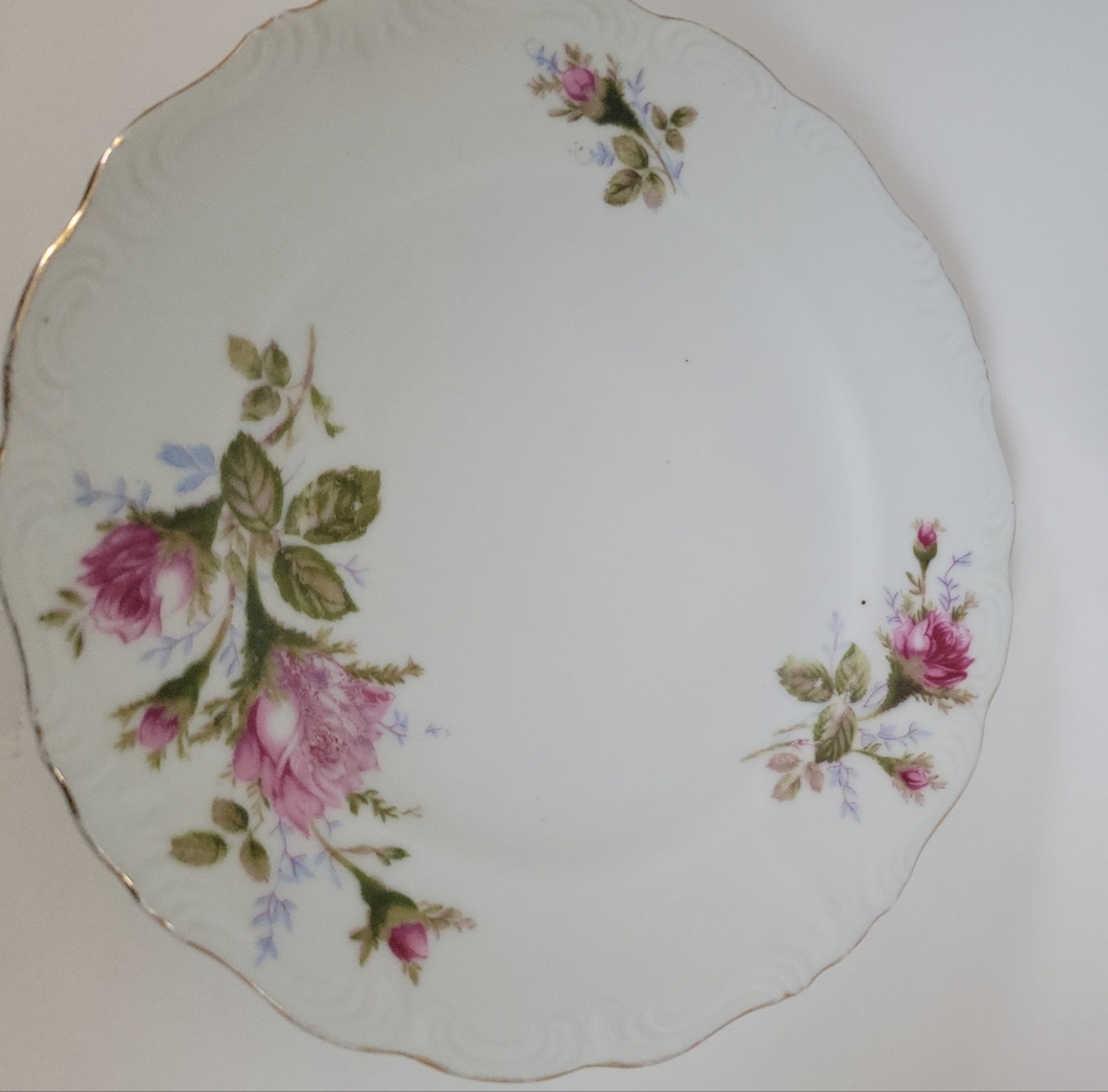 Royal Rose by Ucago Fine China of Japan Salad Plate Vintage Pink Floral